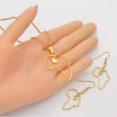 Africa map Pendant Set - Afrilege