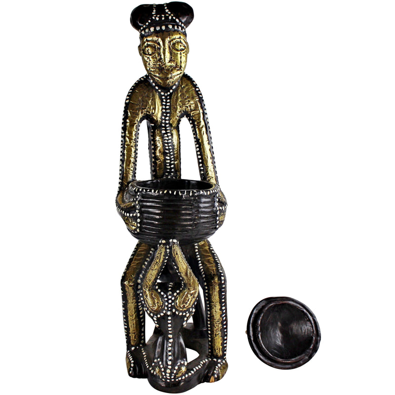 Copper & Brass Hand Carved African Statue collectibles - Afrilege