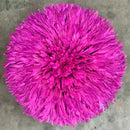 29" Purple Pink Authentic Bamileke Juju Hat - Afrilege