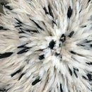 30" White & Dark natural feathers Authentic Bamileke Juju Hat - Afrilege