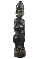 Ebony wood Hand Carving African woman statue Figurine - Afrilege