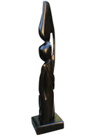 Ebony wood Hand Carving African woman statue Figurine - Afrilege