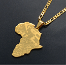 Africa map Pendant necklace - Afrilege