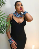 Bana African print choker necklace - Afrilege