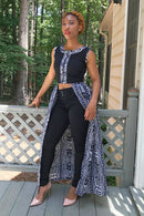 Zona Print Crop Top - Afrilege