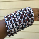 African Print Bangle Bracelets - Afrilege