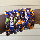 African Print Bangle Bracelets - Afrilege