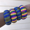 Adama Large Ankara Bangles Bracelets - Afrilege