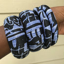 Ndop Bamileke Large Ankara Bangles Bracelets - Afrilege