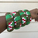 Neela African Print Bangle Bracelets - Afrilege