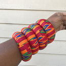 Neela African Print Bangle Bracelets - Afrilege