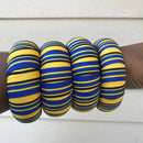 Adama Large Ankara Bangles Bracelets - Afrilege