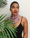 Umi Africa Print Choker necklace - Afrilege