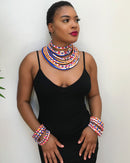 Umi Africa Print Choker necklace - Afrilege