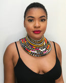 Zarah African Print Choker necklace - Afrilege