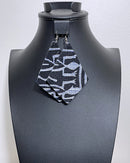 Bamileke African print drop earrings - Afrilege