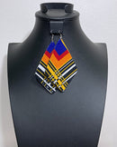 Zarah African print drop earrings - Afrilege