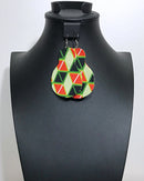 Morrowa African print drop earrings - Afrilege