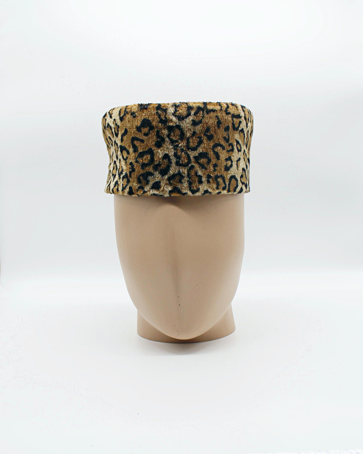 Leopard Print Velvet Hat for Men | Afrilege display picture 1