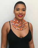 Kesia Africa Print Choker necklace - Afrilege