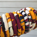 Chike Small African Print Bangle Bracelets - Afrilege