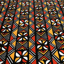 Satin Silk Mudcloth print fabric - Afrilege