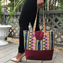 Nahili Kente African Print shoulder bag - Afrilege
