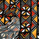 Satin Silk Mudcloth print fabric - Afrilege