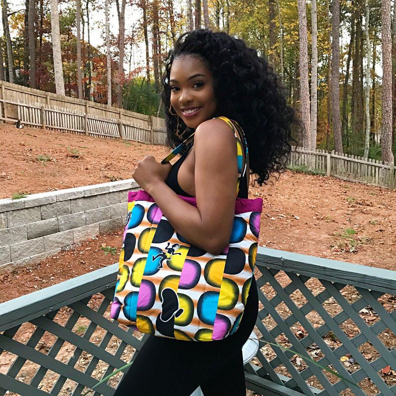 Jamai African Print shoulder bag - Afrilege
