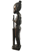 Ebony wood Hand Carving African woman statue Figurine - Afrilege