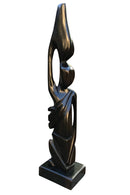 Ebony wood Hand Carving African woman statue Figurine - Afrilege