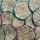 Colorful African hand woven trivets - Afrilege
