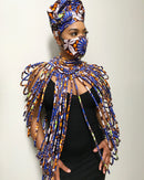 Mandisa Print Multi-Strand Statement 44 lines necklace - Afrilege