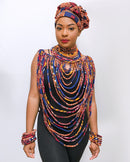 Carlita Multi Strand Rope Necklace - Afrilege