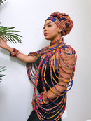 Carlita Multi Strand Rope Necklace - Afrilege