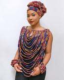 Carlita Multi Strand Rope Necklace - Afrilege