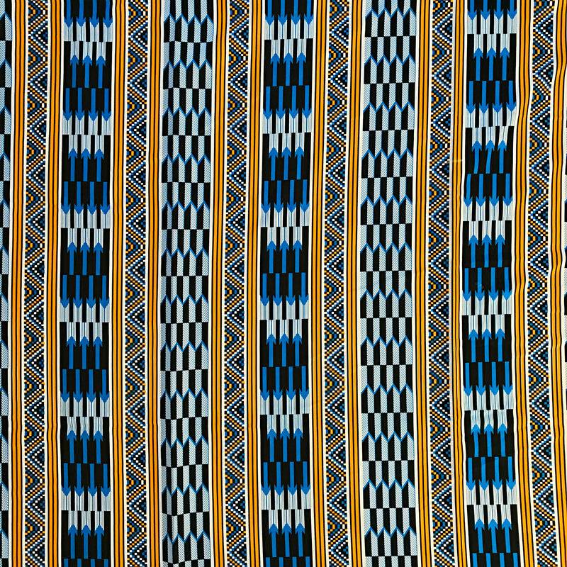 Doyin Satin Silk Kente African print fabric - Afrilege
