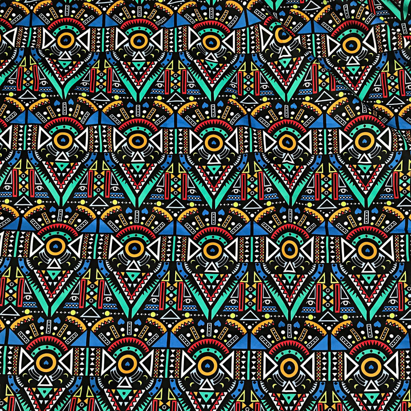 Seun Satin Silk African print fabric - Afrilege