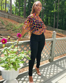 Arun African Print Multi-Strand Statement 15 lines necklace - Afrilege