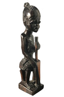 Ebony wood Hand Carving African woman statue Figurine - Afrilege