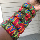 Subira Large Ankara Bangles Bracelets - Afrilege