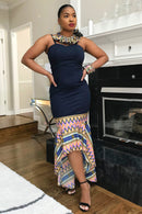 Kente Print Dress - Afrilege