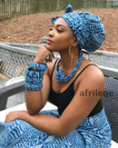 Ndop Large Ankara Bangles Bracelets - Afrilege