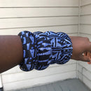Ndop Bamileke Large Ankara Bangles Bracelets - Afrilege
