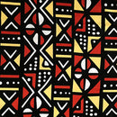 Satin Silk Mudcloth print fabric - Afrilege