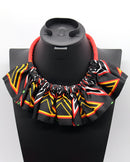 Toghu African Print skirt Jewelry Set ( Necklace - Bracelets) - Afrilege