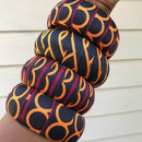 Toghu Burgundy Large Ankara Bangles Bracelets - Afrilege