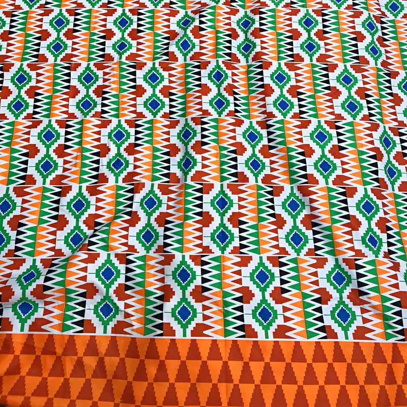 Ugo Satin Silk African print fabric - Afrilege
