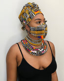 Zarah African Print Choker necklace - Afrilege