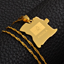 Angola Map Pendant Necklace - Afrilege